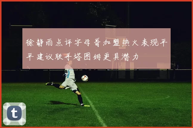 徐静雨点评字母哥加盟热火表现平平建议联手塔图姆更具潜力